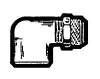 1/4 Inch (in) Tube Outside Diameter Poly-Hold Compression Fitting-Captive Plastic Sleeve Fitting - Tube to Female Pipe Elbow Adapter