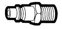 1/4 Inch (in) Female Pipe Thread Size Steel Coupler Pin