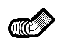 Tube to Male Pipe 45º Elbow Adapter