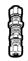 1/2 Inch (in) Tube Outside Diameter Nylon Tube Air Brake Compression Fitting - Bulkhead Union