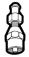 1/4 Inch (in) Hose Inner Diameter Reusable Air Line Hose Coupling - Hose to Female Swivel Pipe Straight Hose End
