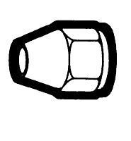 3/16 Inch (in) Tube Outside Diameter S.A.E. Flare Fitting - Short Rod Nut