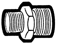 3/4 Inch (in) Male Pipe Thread Garden Hose Fitting - Male Garden Hose to Male Pipe Adapter