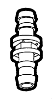 5/8 Inch (in) Hose Inner Diameter Push-On Fitting - Hose to Hose Mender
