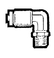 1/2 Inch (in) Tube Outside Diameter D.O.T. Push-to Connect Fitting - Tube to Male Pipe Elbow Adapter