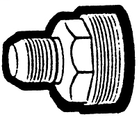 1/2 Inch (in) Tube Outside Diameter Garden Hose Fitting - Male Garden Hose to Flare Adapter