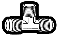 Tube to Male Pipe Drop Tee Adapter