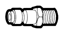 3/8 Inch (in) Female Pipe Thread Size Steel Coupler Pin