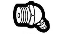 11/16 Inch (in) Length Grease Fitting - Male Pipe Thread Fitting