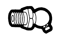 1 Inch (in) Length Grease Fitting - Thread Fitting