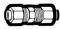 5/8 Inch (in) Tube Outside Diameter Captive Brass Sleeve Compression Fitting - Straight Union
