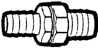 5/8 Inch (in) Hose Inner Diameter Garden Hose Fitting - Brass Hose Barb to Hose Barb Garden Hose Set
