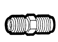 3/8 Male Pipe Thread Air Line Hose Fitting - Ball Seat Union