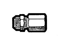 1/8 Inch (in) Tube Outside Diameter Poly-Hold Compression Fitting-Captive Brass Sleeve Fitting - Tube to Female Pipe Straight Adapter
