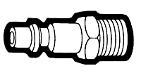 1/4 Inch (in) Female Pipe Thread Size Steel Coupler Pin