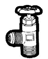 1/2 Inch (in) Male Pipe Thread Truck Valves - Flare to Male Pipe Angle Valve