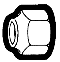 5/16 Inch (in) Tube Outside Diameter S.A.E. (Society of Automotive Engineers) Flare Fitting - Short Forged Nut