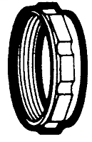 2 x 2 Inch (in) Size Slip Nut & Washer - Die Cast Chrome Plated Slip Nut
