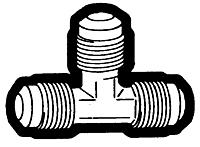Tee Union, O.D. Tube - 1/4 "
