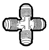 Cross Union, O.D. Tube - 3/8 "