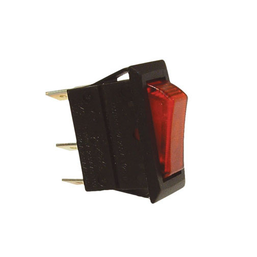 Lighted Snap-in Rocker SPST, On-Off