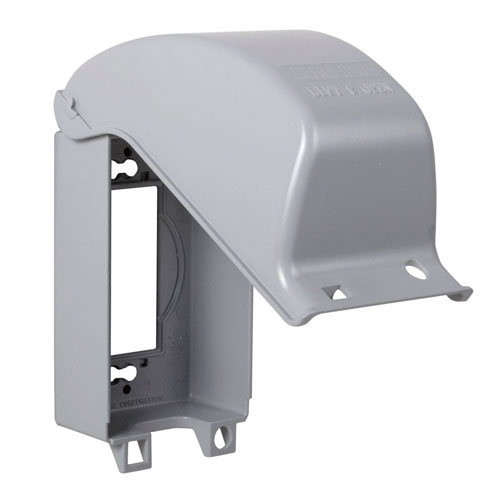 TAYMAC MX3200 ONE GANG VERTICAL 8 IN 1 IN-USE COVER GRAY