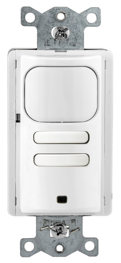 Product image for Hubbell AP2000W2 WALL SW, VAC/OCC, PIR, 2R, 120/277V, WH