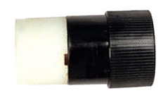 Hubbell Wiring Devices L1620C 20 Amp 480 Volt 3-Pole 4-Wire NEMA L16-20R Black and White Locking Connector Body Hubbell Wiring Devices L1620C 20 Amp 480 Volt 3-Pole 4-Wire NEMA L16-20R Black and White Locking Connector Body