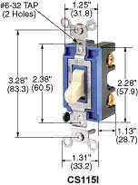 Product image for HCI CS315OW SWITCH, SPEC, 3W, 15A 1