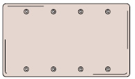 Product image for HUBW NP43AL 4G WALLPLATE