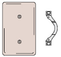 Product image for HUBW NP14AL WALLPLATE
