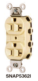HUBW SNAP5362OW SNAP CONNECTRECEPTACLE, 20A 125V, OW HUBW SNAP5362OW SNAP CONNECTRECEPTACLE, 20A 125V, OW