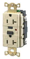 Hubbell GFR5262TR 15 Amp 125 Volt 2-Pole 3-Wire NEMA 5-15R Brown GFCI Receptacle Product image for Hubbell GFR5262TR 15 Amp 125 Volt 2-Pole 3-Wire NEMA 5-15R Brown GFCI Receptacle