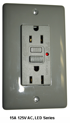 HUBW GF15OWLA 15A 125V COMM LEDGFCI, OW HUBW GF15OWLA 15A 125V COMM LEDGFCI, OW