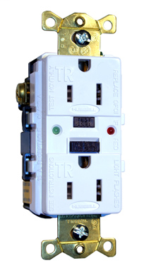 Tamper Resistant Commercial Grade GFCI with LED