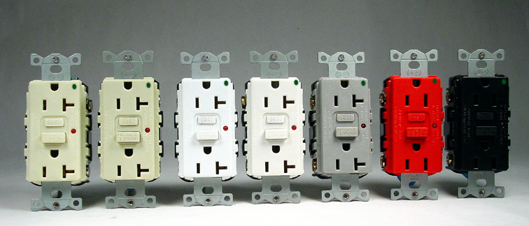 Product image for Hubbell GFR8200HGYLA Receptacle duplex GFCI 2-pole 15A 125V grey