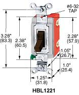 HWDK HBL1221WU SP TOG, IND GRD, 20A HWDK HBL1221WU SP TOG, IND GRD, 20A