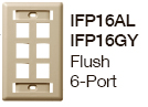 Product image for HWDK IFP16AL PLATE, WALL,FLUSH,1-G,