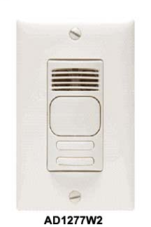 Product image for Hubbell AD1277I2 1800 W 120/277 VAC 1000 Square Foot Ivory Ultrasonic and Passive Infrared Sensor Wall Switch