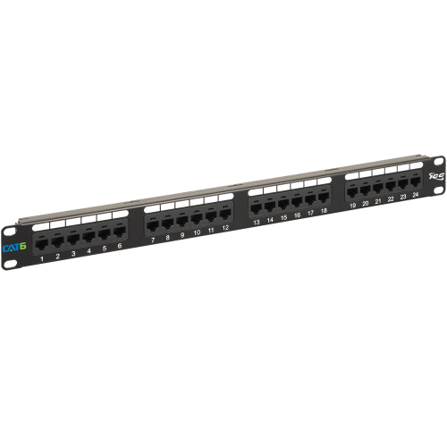 Product image for ICC ICMPP02460 24PORT CAT6 PATCH PANEL UNIVERSAL WIRING