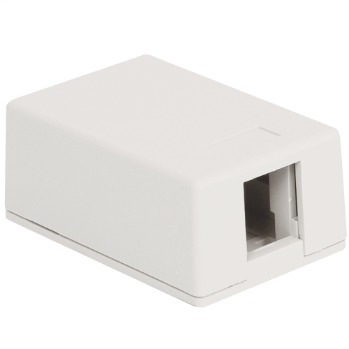 Product image for ICC IC107SB1WH WHITE 1PORT SURFACE MOUNT BOX