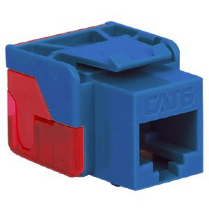 Product image for ICC IC1078L6BL BLUE CAT6 EZ MODULAR JACK