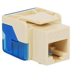Product image for ICC IC1078E5AL MODULAR CONNECTOR CAT5 ENHANCE ALMOND