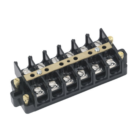 Terminal Strip,Ideal,CSA,UL Listed,Wire SZ: 22 - 6 AWG,Spacing: 0.625 IN,60 AMP