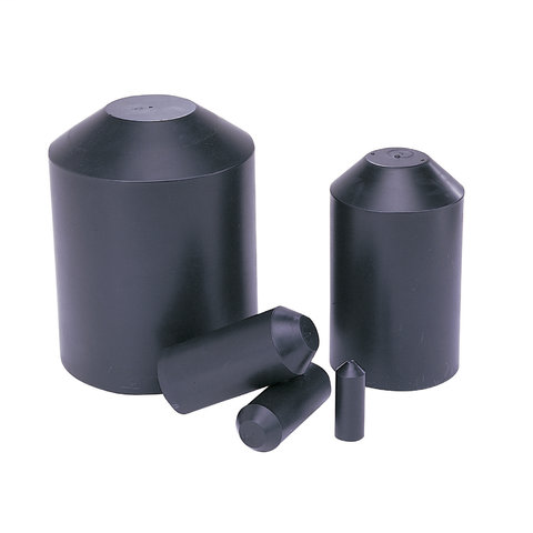 Thermo-Shrink Medium-Wall Heat Shrink End Cap6-1/2 inch Length, Fits 4-7/10 inch Expanded I.D.