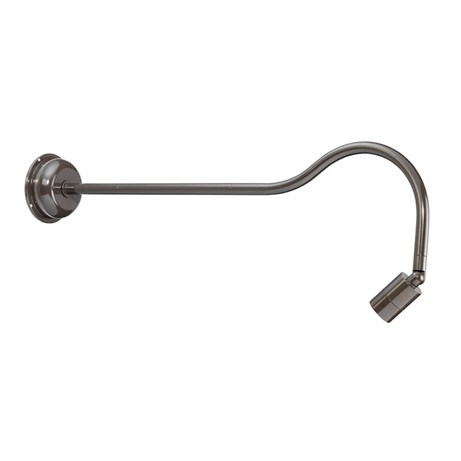 36" Single Head Shepherd Hook-Domed Canopy, LED