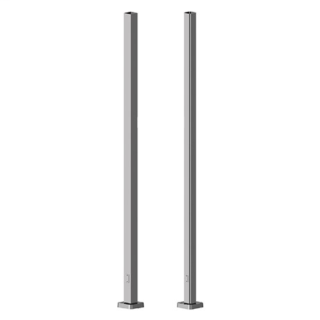 AccuLite Area Lighting Poles, Sq. Straight Alum.