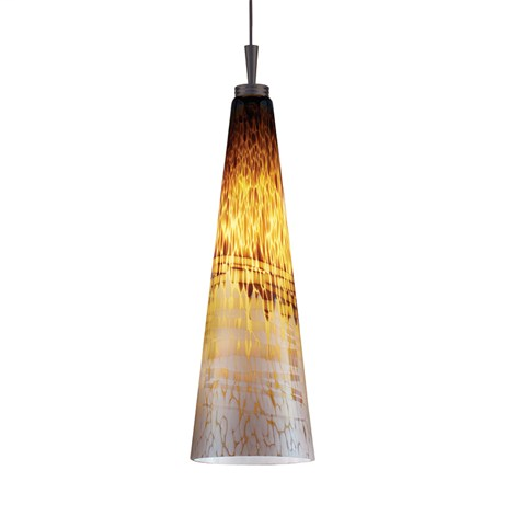 Juno 120V Decorative Pendant – Long Cone Glass