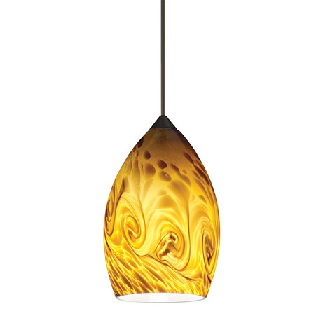 Juno 120V Decorative Pendant – Teardrop Glass