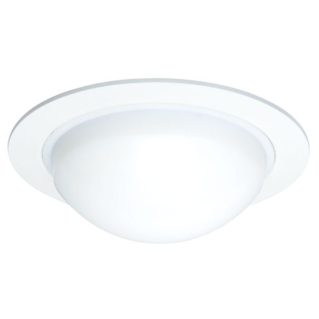 Product image for 5" Lensed Dome Shower Trim - Plastic White
